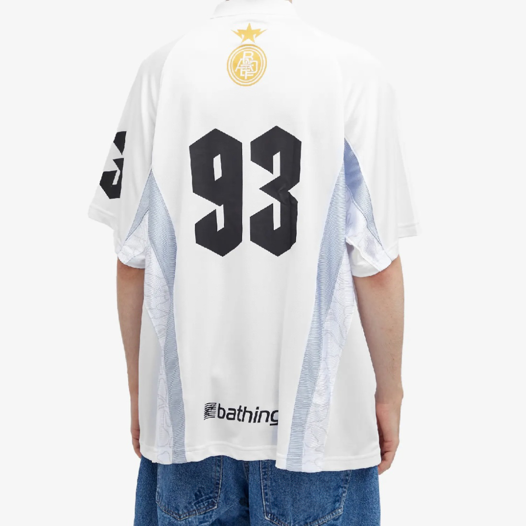 A Bathing Ape Logo Relaxed Soccer Jersey