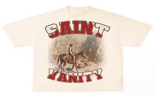 Saint Vanity- CREAM STABLE T-SHIRT