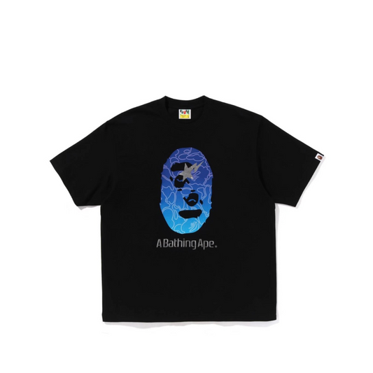 A Bathing Ape Line Camo Ape Head Relaxed Fit Tee Mens